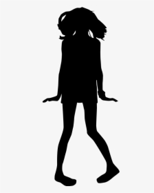 Silhouette Shadow Clip Art - Anime Girl Silhouette Png, Transparent Png, Free Download