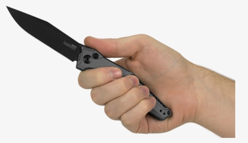 Kershaw Launch - Holding Knife First Person, HD Png Download, Free Download