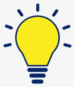 Bulb, Idea, Bright, Lamp, Light, Yellow, Innovation - Png Light Bulb Vector, Transparent Png, Free Download