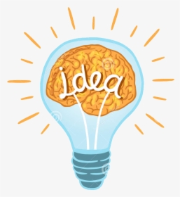 Incandescent Light Bulb Brain Clip Art - Clip Art Brain Light Bulb, HD Png Download, Free Download