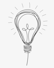 Light Bulb Line Drawing, HD Png Download, Free Download