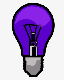 Light Bulb Clipart Purple - Purple Light Bulb Clip Art, HD Png Download, Free Download